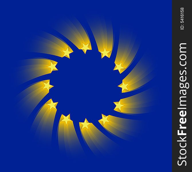 Stylized version of the european union flag