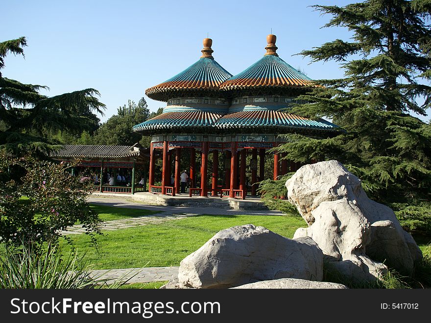 A gloriette named Double Ring of Heaven park of Beijing