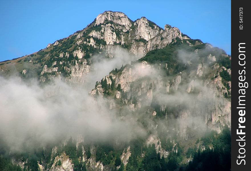 Rocky mountain in Bucegi ridge (Southern Carpathians). Rocky mountain in Bucegi ridge (Southern Carpathians)