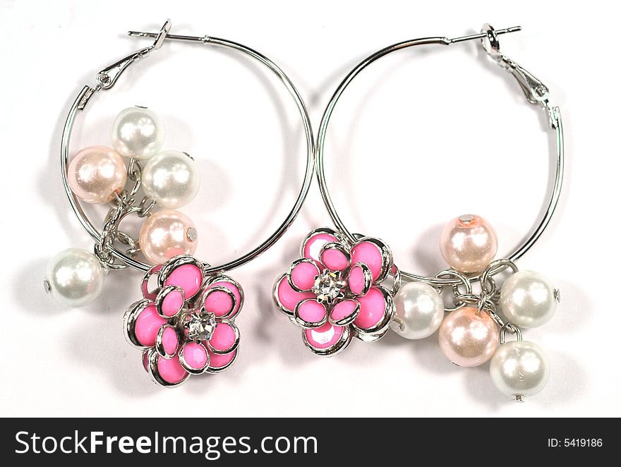 Beautiful and fancy earring dangler, funny earbob with pearl