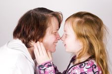 Grandmother And Grandchild Face To Face Stock Photography Grandmother And Grandchild Face To Face Stock Photography