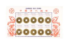 Chinese Old Coins Royalty Free Stock Photography Chinese Old Coins Royalty Free Stock Photography