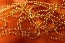 Golden Necklace Royalty Free Stock Image Golden Necklace Royalty Free Stock Image
