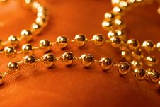Golden Necklace Stock Image Golden Necklace Stock Image