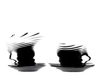 Crazy Coffee Cups Royalty Free Stock Photography Crazy Coffee Cups Royalty Free Stock Photography
