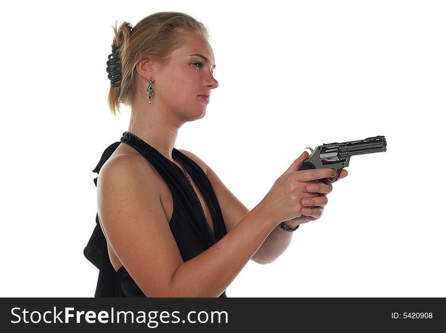 Woman With Revolver