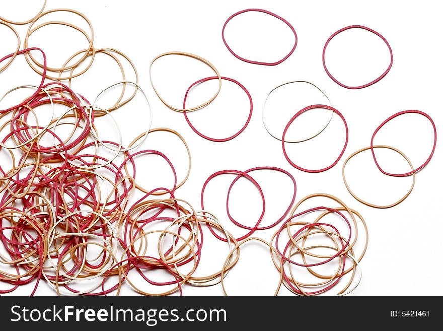 Red circles isolated on white as a background. Red circles isolated on white as a background