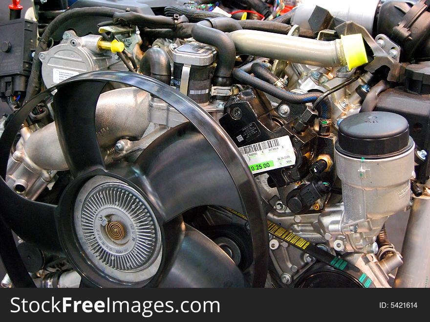 Engine detail from heavy truck. Engine detail from heavy truck.