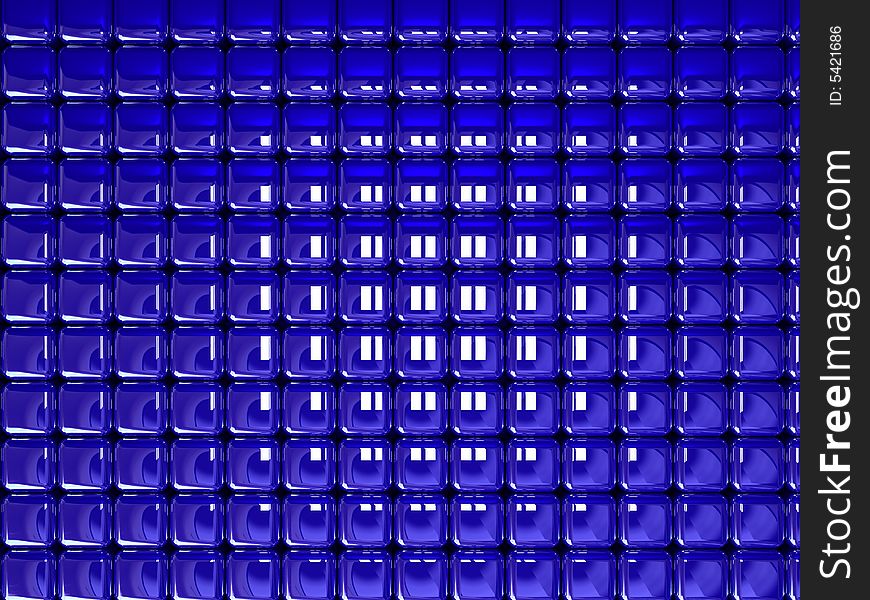 Background blue cubes