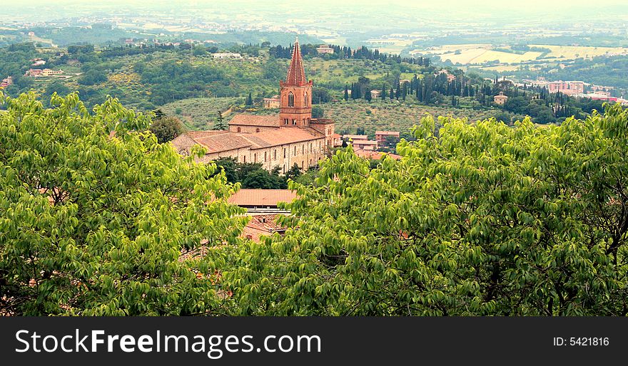 A splendid view of one of the most important medieval city: Perugia, in Italy. A splendid view of one of the most important medieval city: Perugia, in Italy