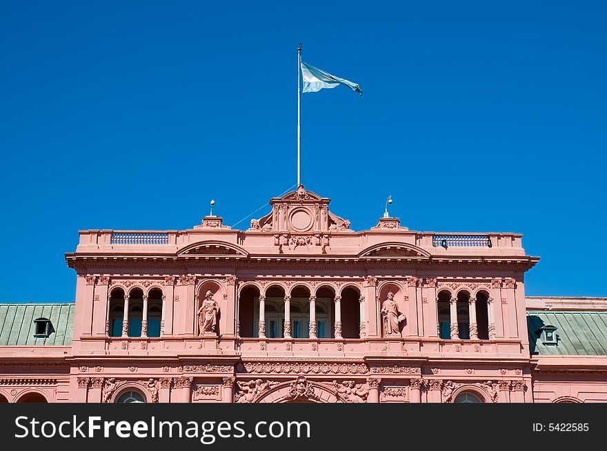 Pink house, official house of the president of Argentina. Pink house, official house of the president of Argentina.