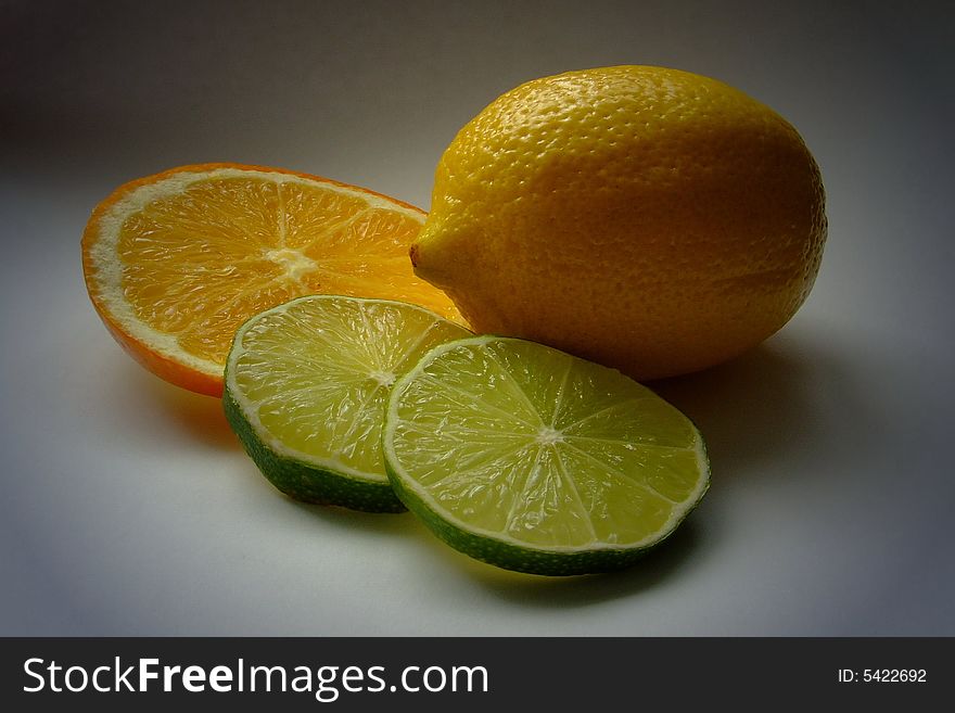 Citrus fruits composition. Fresh colors.  Natural food. Citrus fruits composition. Fresh colors.  Natural food