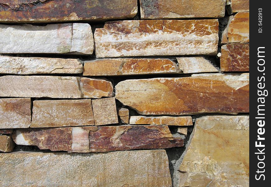 Brown Stone Wall