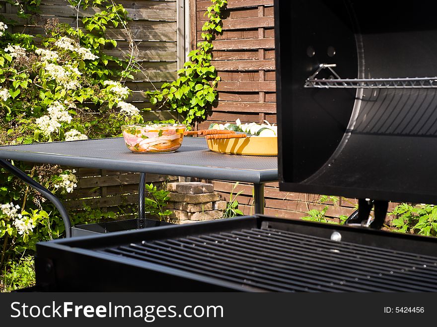 Barbecue ready to be cooked. Barbecue ready to be cooked.