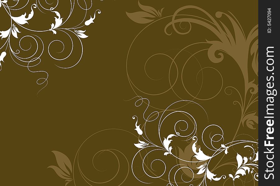 Abstract floral background. A vector format is added. Suits well for a postcard or background. Abstract floral background. A vector format is added. Suits well for a postcard or background