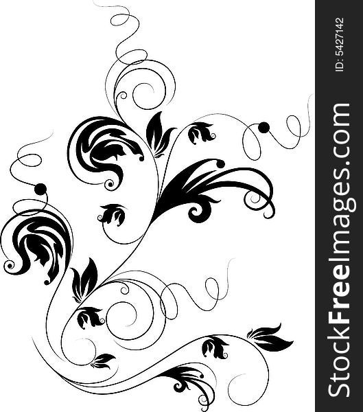 Abstract floral background. A vector format is added. Suits well for a postcard or background. Abstract floral background. A vector format is added. Suits well for a postcard or background