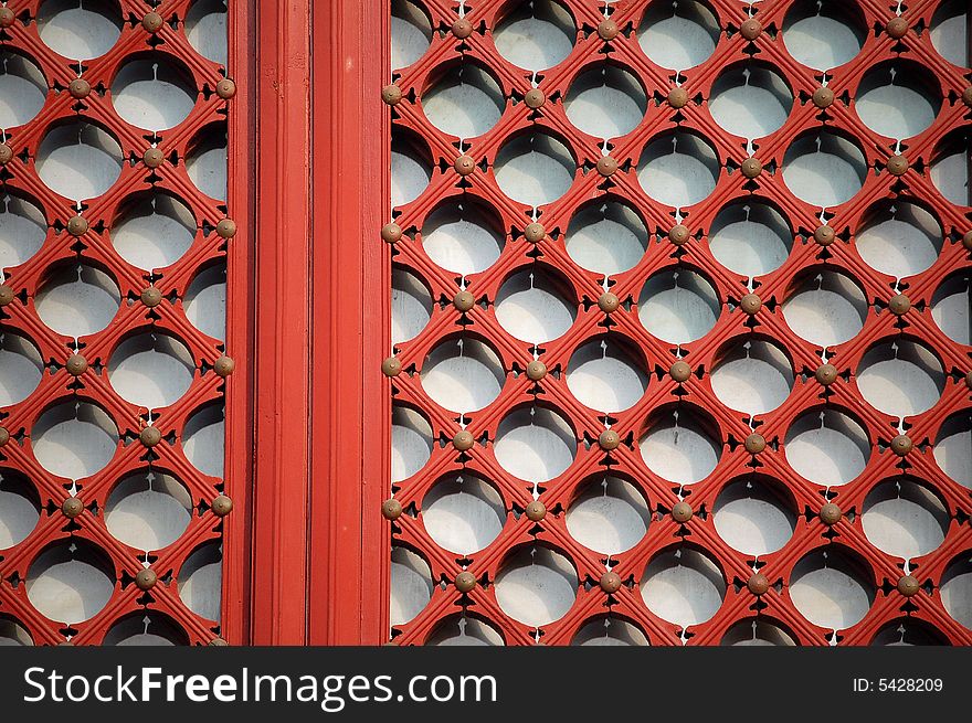 Part of a traditional chinese window. Part of a traditional chinese window.