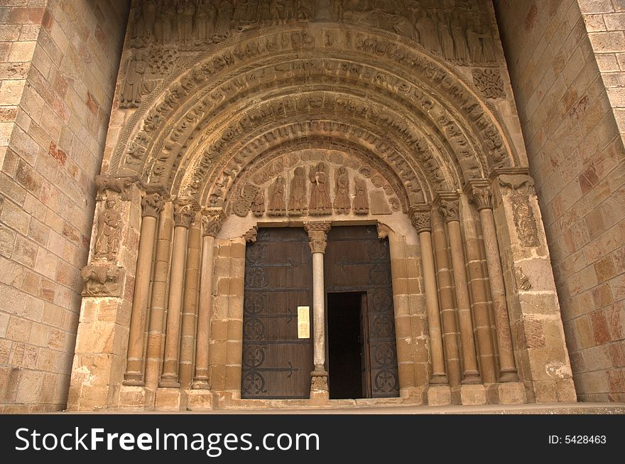 Leire Monastery in Navarre. Spain). Leire Monastery in Navarre. Spain)