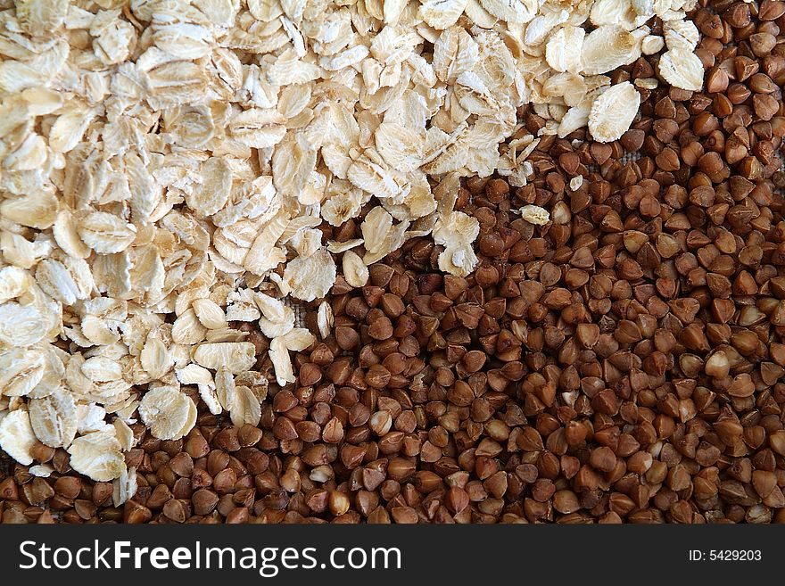 Oats And Buckwheat Groats