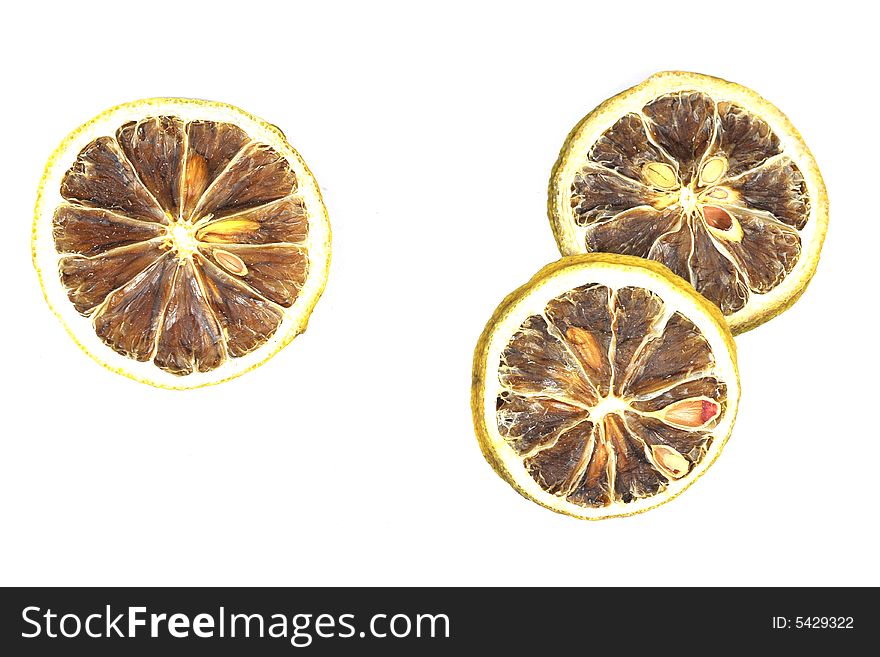 Dry lemon slice