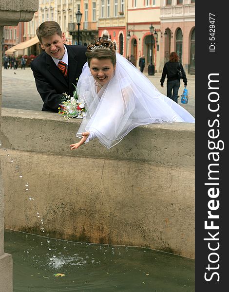 Wedding held in Lviv, Ukraine,. Wedding held in Lviv, Ukraine,