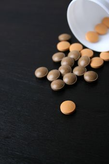 Spilt Pills Stock Image