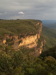 Blue Mountains Sandstone Crag Royalty Free Stock Photos Blue Mountains Sandstone Crag Royalty Free Stock Photos