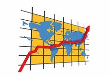 3d Statistics - World Map Stock Photo 3d Statistics - World Map Stock Photo