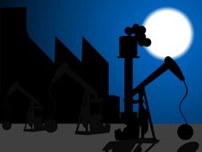 Factory With Machines Royalty Free Stock Photos Factory With Machines Royalty Free Stock Photos