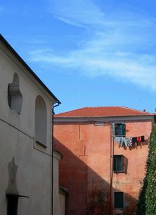 Orange Old House In Italy Stock Photography Orange Old House In Italy Stock Photography
