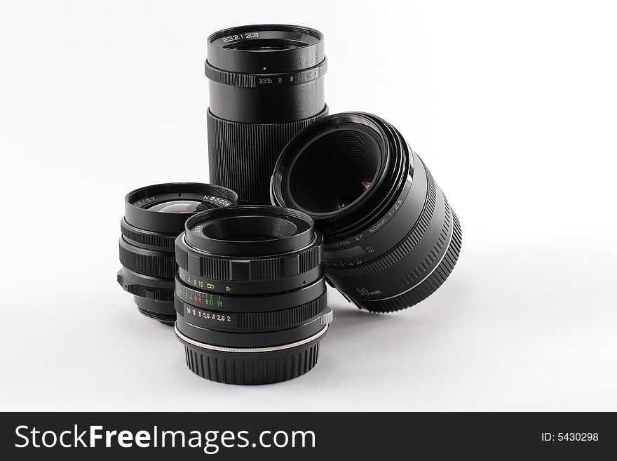 Different lenses for shooting in the modes of television, macro, wide-angle