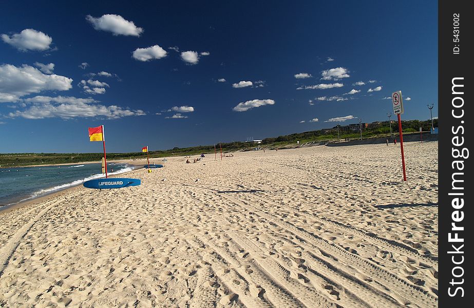 Lonely Maroubra Beach In Australia