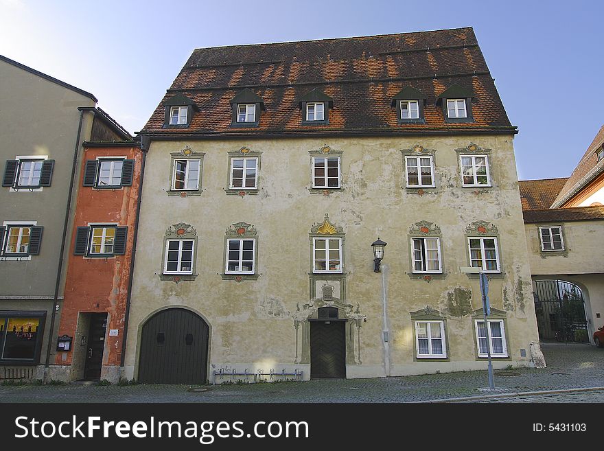 The old house in Fussen. Germany.