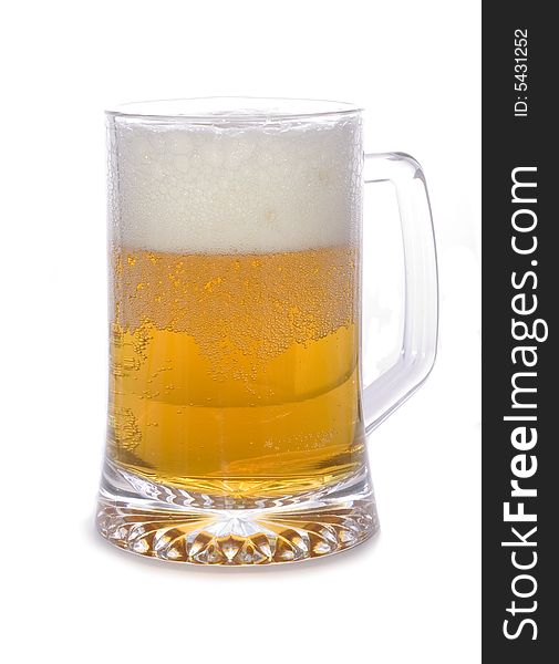 Cold beer glass