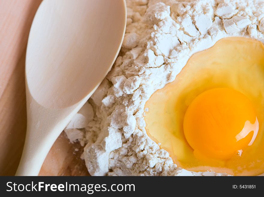 Woman Making Cake