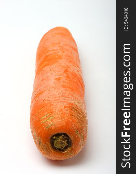 Fresh organic carrot shot in studio. Fresh organic carrot shot in studio
