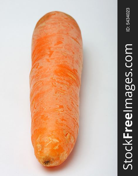 Organic grown carrot shot in studio. Organic grown carrot shot in studio