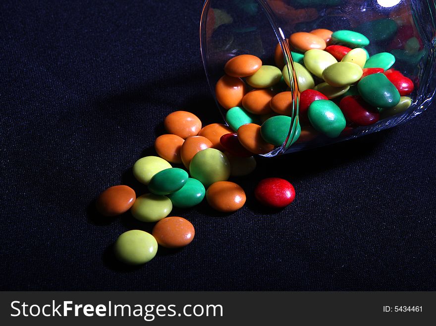 Many colored candies for kids