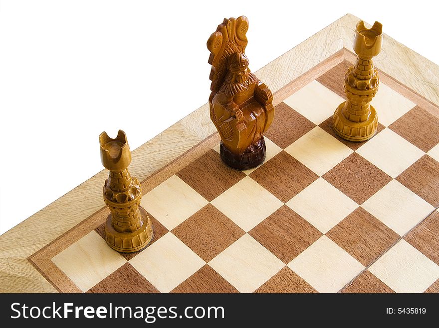 Two chess rooks will attack king