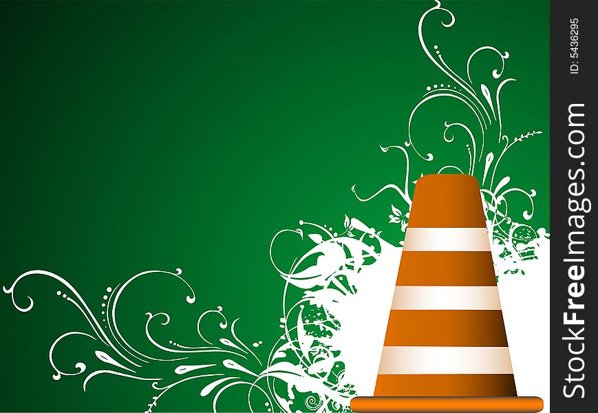 Road blocker on abstract background. Road blocker on abstract background