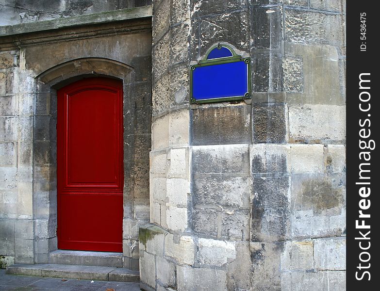 Door of one paris church. Door of one paris church..