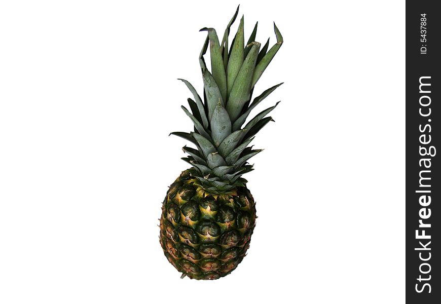 Pineapple in the white background