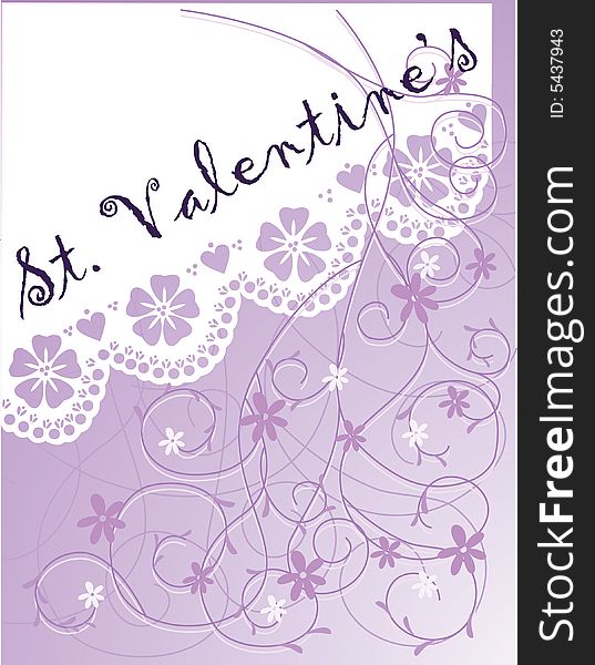 Greeting card saint valentine's day love. Greeting card saint valentine's day love