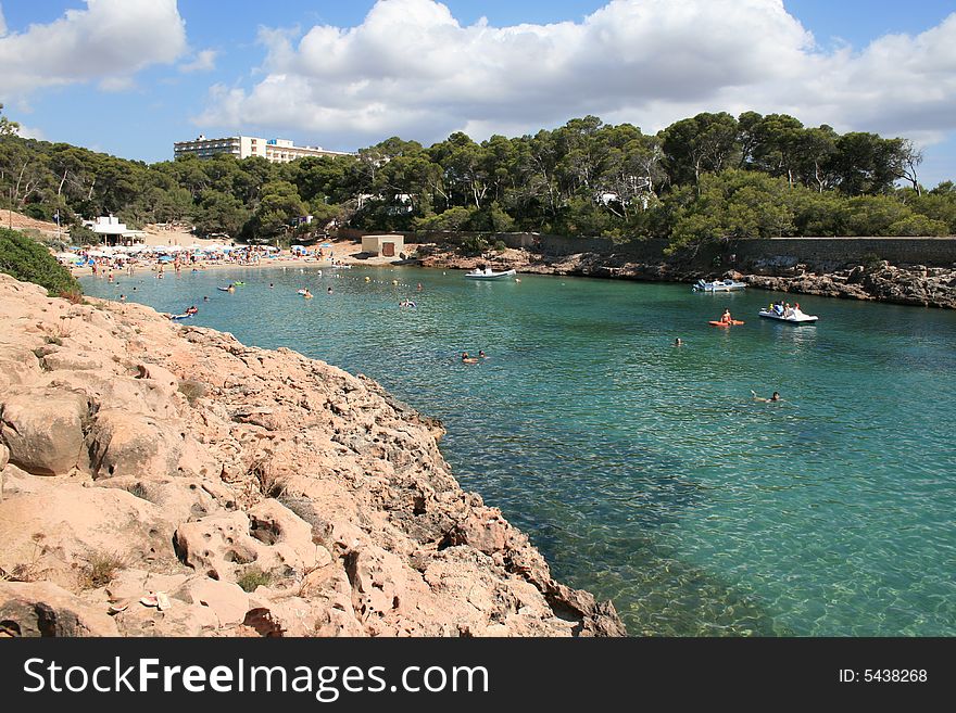 Beautiful beach in Ibiza island (Baleares). Beautiful beach in Ibiza island (Baleares)