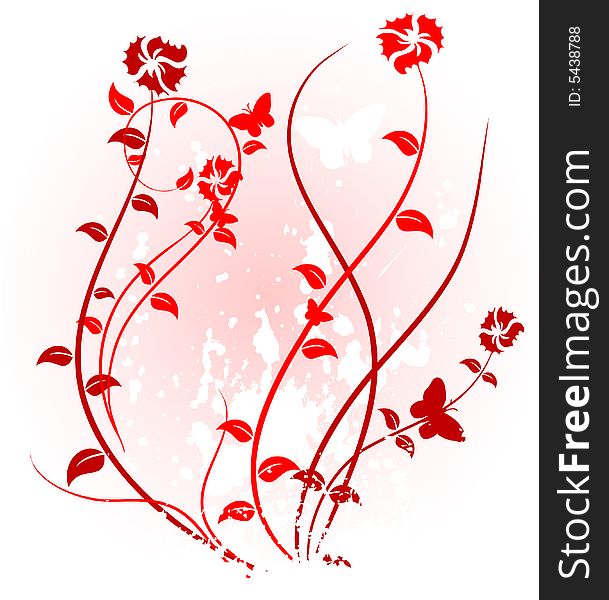 Pink floral backdrop. Vector illustration. Pink floral backdrop. Vector illustration.