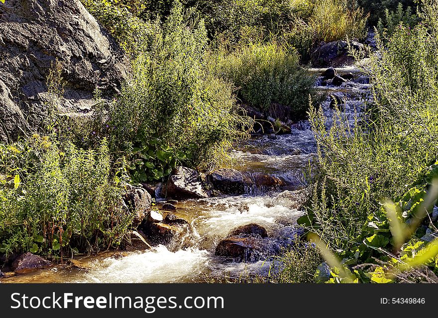 Weather changes frequently in the mountains of Trans-Ili Alatau spring. Weather changes frequently in the mountains of Trans-Ili Alatau spring