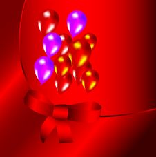 Background With Balloons Stock Photography Background With Balloons Stock Photography