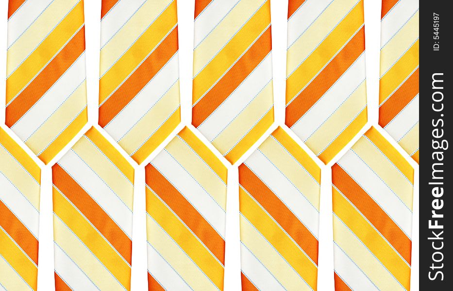 Many necktie arranged together as patterned background. Many necktie arranged together as patterned background.