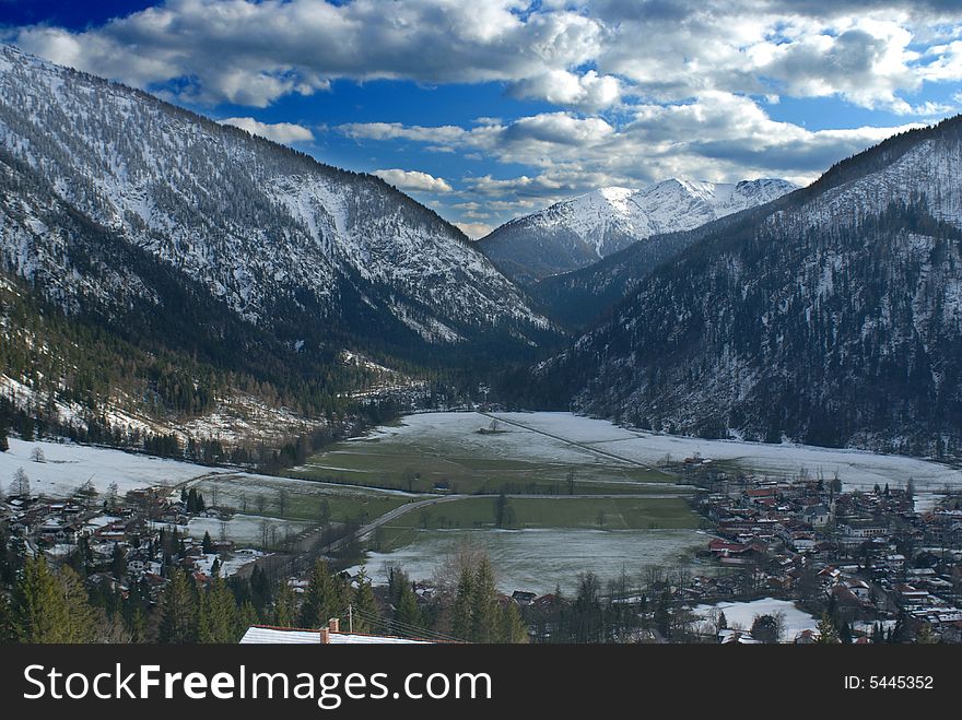 Nice mountain valley in the Alps. Nice mountain valley in the Alps