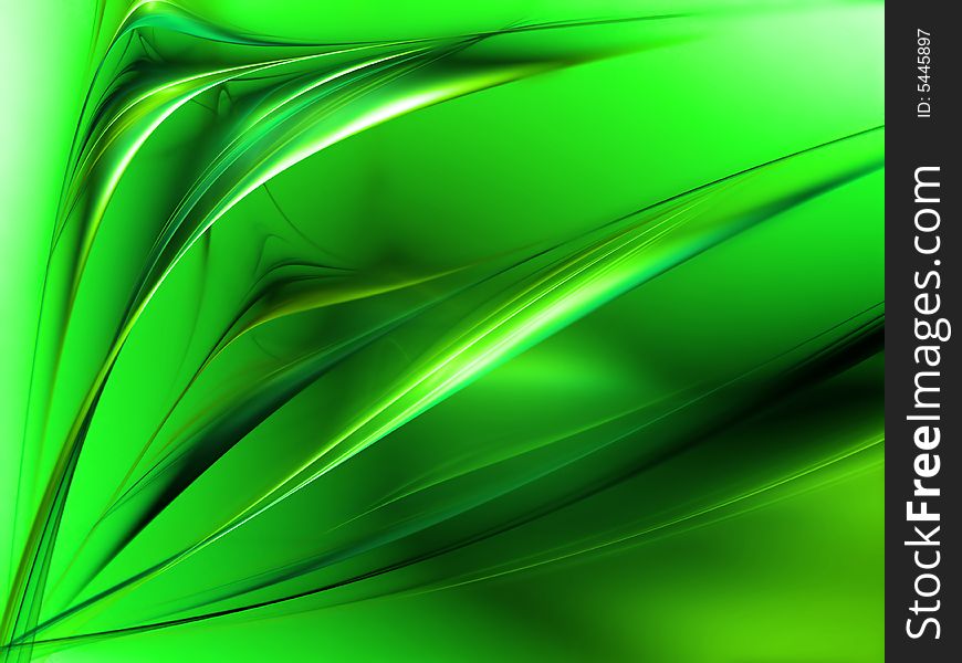 Green fractal. Abstraction. Multi-coloured structure. Green fractal. Abstraction. Multi-coloured structure.